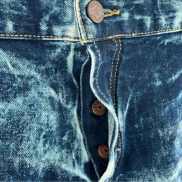 Rockstar Mens Size 42 button fly straight leg jeans 1544 - Picture 10 of 12